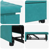 Sovesofa Turkis 67 x 194 x 38 cm Fløjl