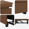 Sovesofa Brun 67 x 194 x 38 cm Faux suede læder