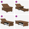 Sovesofa Brun 67 x 194 x 38 cm Faux suede læder
