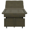 Sovesofa Army grøn 67 x 194 x 38 cm Faux suede læder