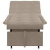 Sovesofa med pude Gråbrun 67 x 194 x 82 cm Krydsfinér