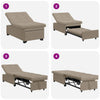 Sovesofa med pude Gråbrun 67 x 194 x 82 cm Krydsfinér