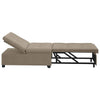Sovesofa med pude Gråbrun 67 x 194 x 82 cm Krydsfinér