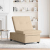 Sovesofa med pude Creme 67 x 194 x 82 cm Mikrofiberstof