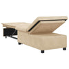 Sovesofa med pude Creme 67 x 194 x 82 cm Mikrofiberstof