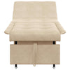 Sovesofa med pude Creme 67 x 194 x 82 cm Mikrofiberstof