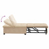 Sovesofa med pude Creme 67 x 194 x 82 cm Mikrofiberstof