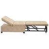 Sovesofa med pude Creme 67 x 194 x 82 cm Mikrofiberstof