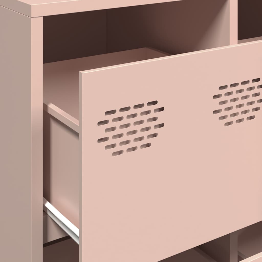 skab 135x39x73,5 cm koldvalset stål lyserød