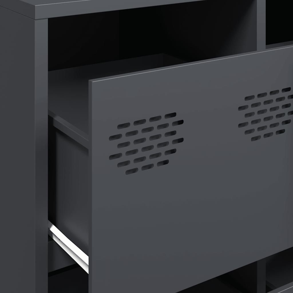 skænk 135x39x73,5 cm koldvalset stål antracitgrå