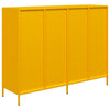 skab 135x39x103,5 cm koldvalset stål sennepsgul