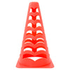 fodboldkegler 6 stk. 13x13x22,5 cm stabelbare orange