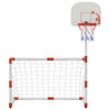 fodbold- og basketballsæt til børn 98x50x70 cm med bolde