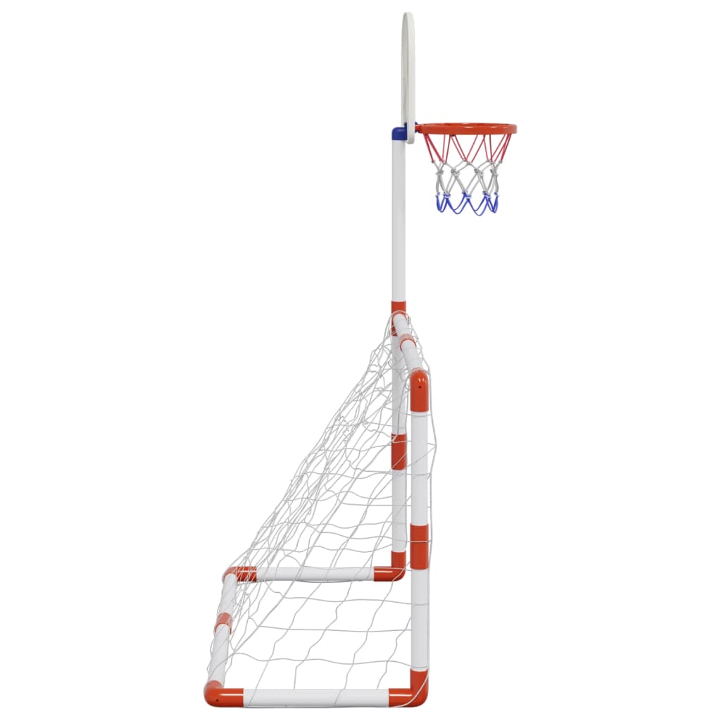 fodbold- og basketballsæt til børn 98x50x70 cm med bolde