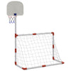 fodbold- og basketballsæt til børn 98x50x70 cm med bolde