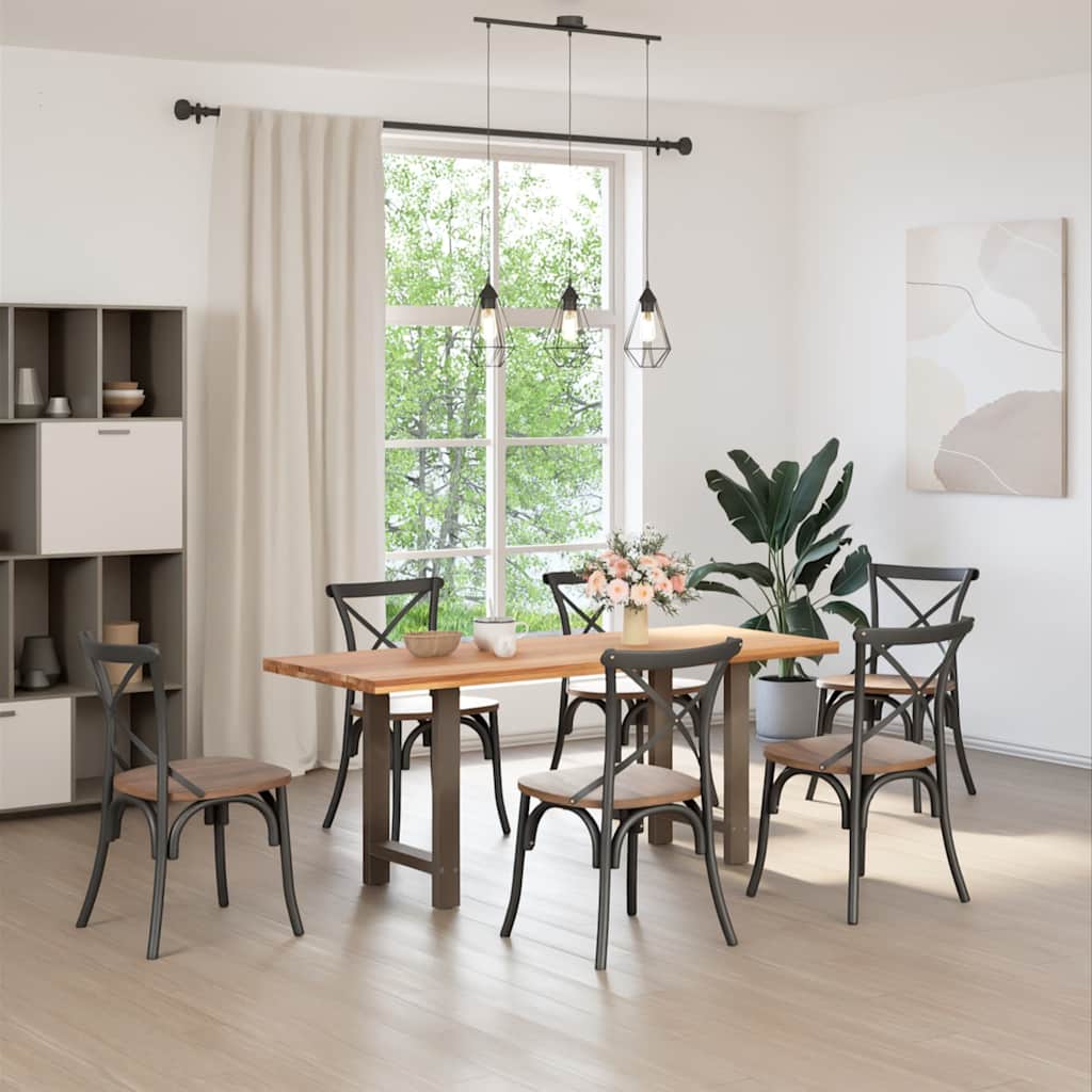 sofabordben naturstål 2 stk. 60x(72-73) cm stål
