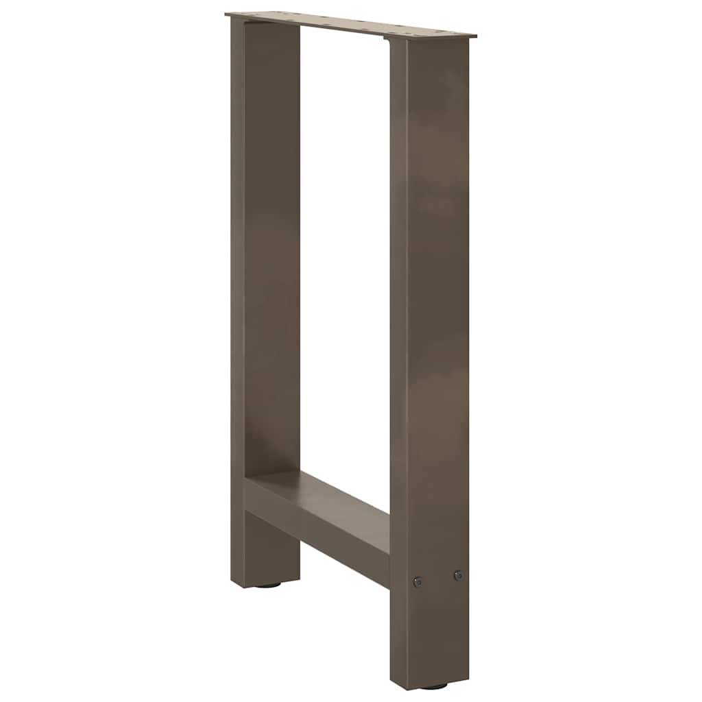 sofabordben naturstål 2 stk. 60x(72-73) cm stål