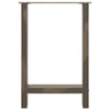 sofabordben naturstål 2 stk. 60x(72-73) cm stål