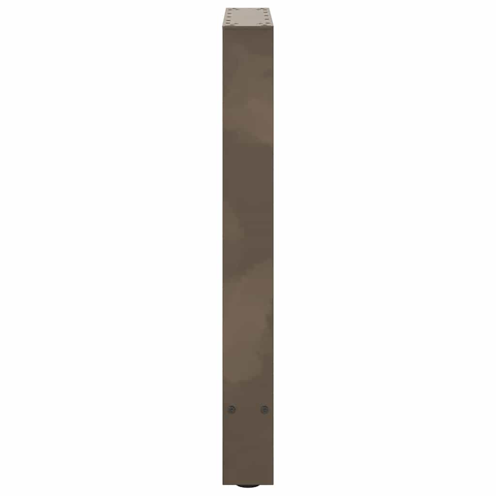 sofabordben naturstål 2 stk. 60x(72-73) cm stål