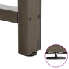 sofabordben naturstål 2 stk. 60x(72-73) cm stål