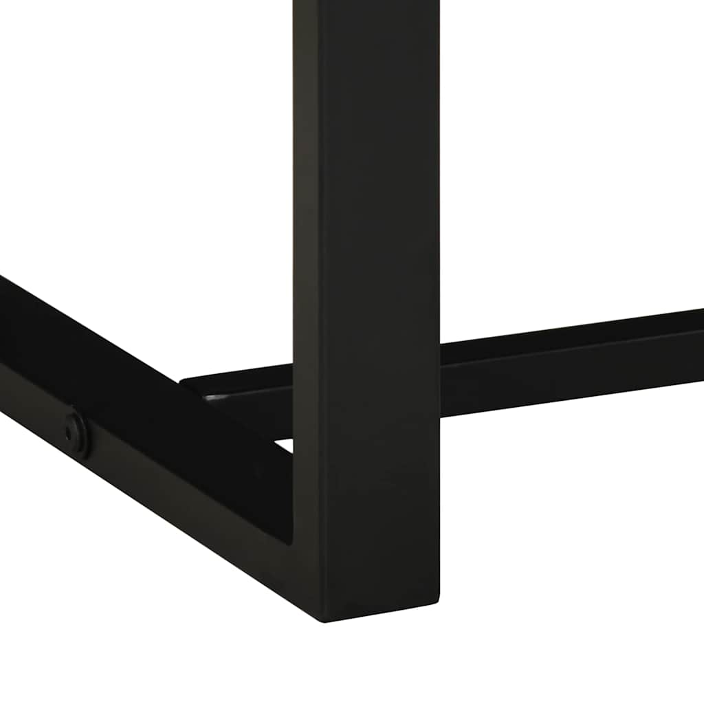 bænk 80x35x45 cm massivt genbrugstræ flerfarvet