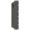 sofabordben U-formet 2 stk. 40x(30-31) cm stål antracitgrå