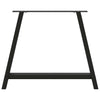 sofabordben A-formet 2 stk 90x(72-73) cm stål sort