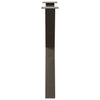 Spisebordsben X-formet 3 stk. naturstål 70x(72-73) cm stål