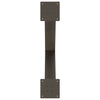 Spisebordsben X-formet 3 stk. naturstål 70x(72-73) cm stål