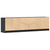 tv-bord med LED-lys 180x34x50 cm konstrueret træ sort