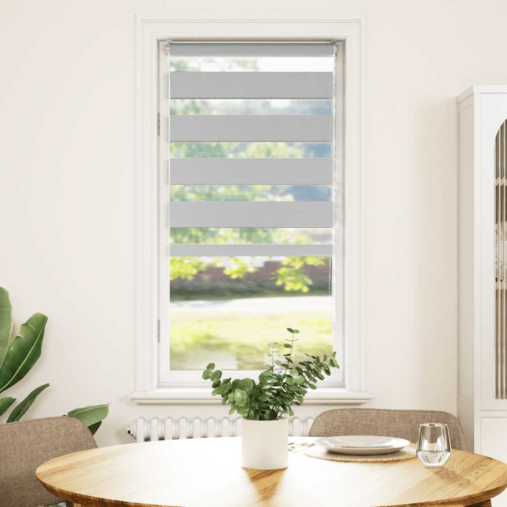 zebragardin lysegrå 60x150 cm stofbredde 55,9 cm polyester