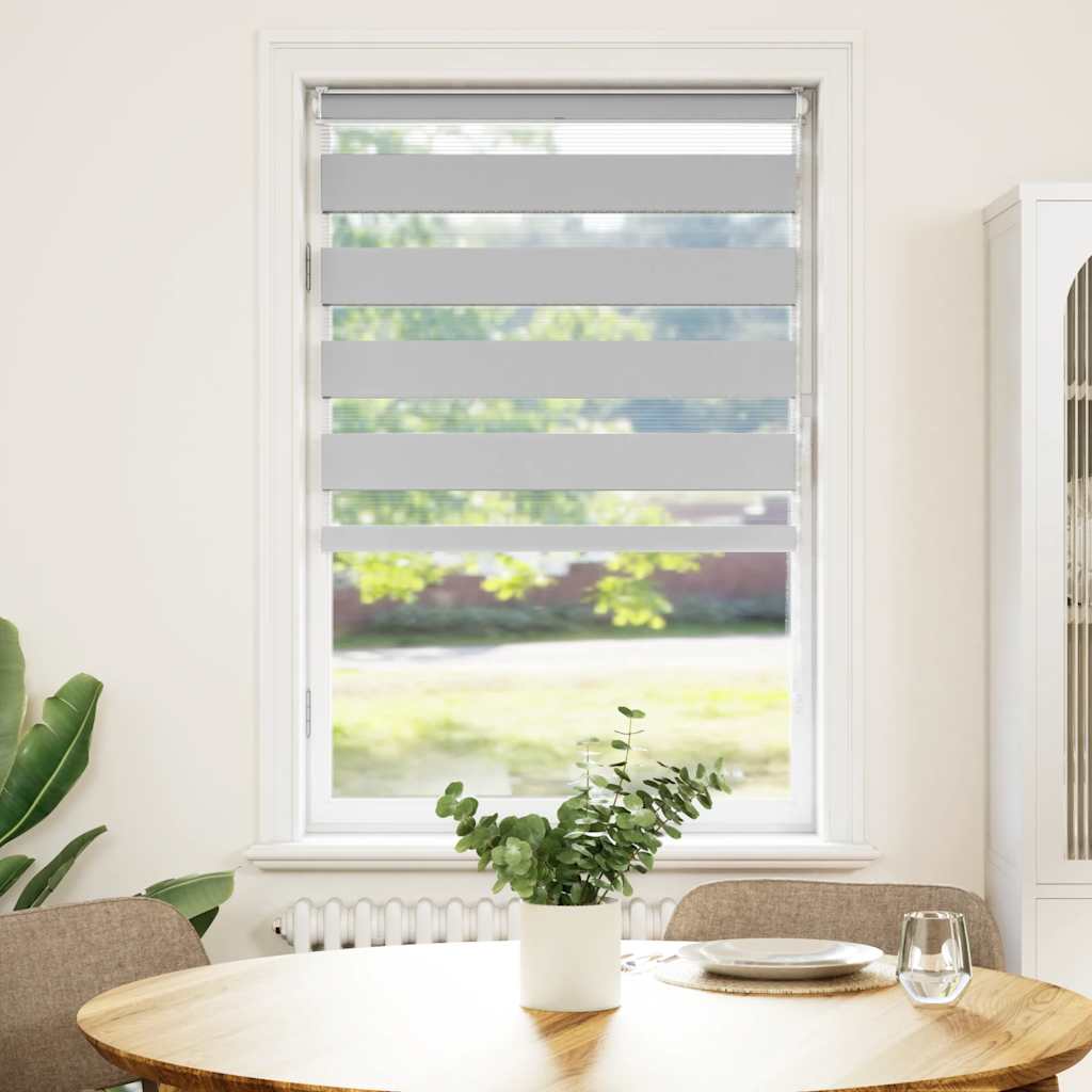 zebragardin lysegrå 80x150 cm stofbredde 75,9 cm polyester