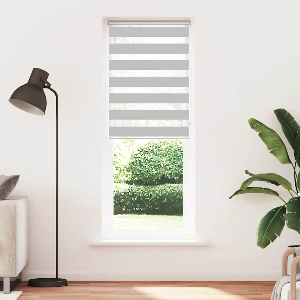 zebragardin lysegrå 70x200 cm stofbredde 65,9 cm polyester