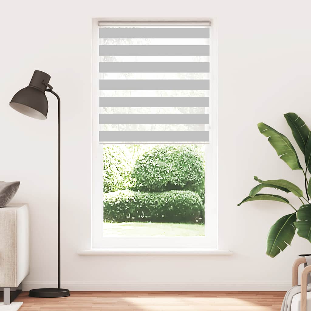 zebragardin lysegrå 95x230 cm stofbredde 90,9 cm polyester