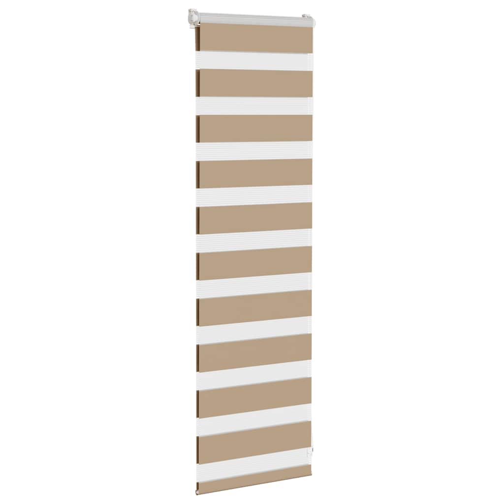 zebragardin sandbrun 45x100 cm stofbredde 40,9 cm polyester