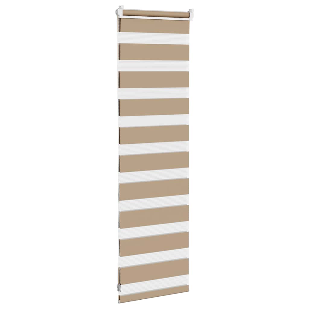 zebragardin sandbrun 45x100 cm stofbredde 40,9 cm polyester