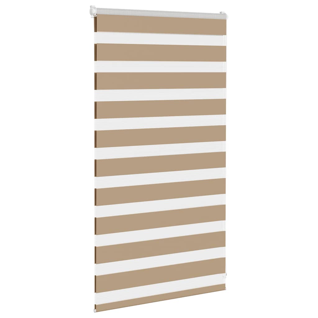zebragardin sandbrun 85x100 cm stofbredde 80,9 cm polyester