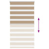 zebragardin sandbrun 85x100 cm stofbredde 80,9 cm polyester