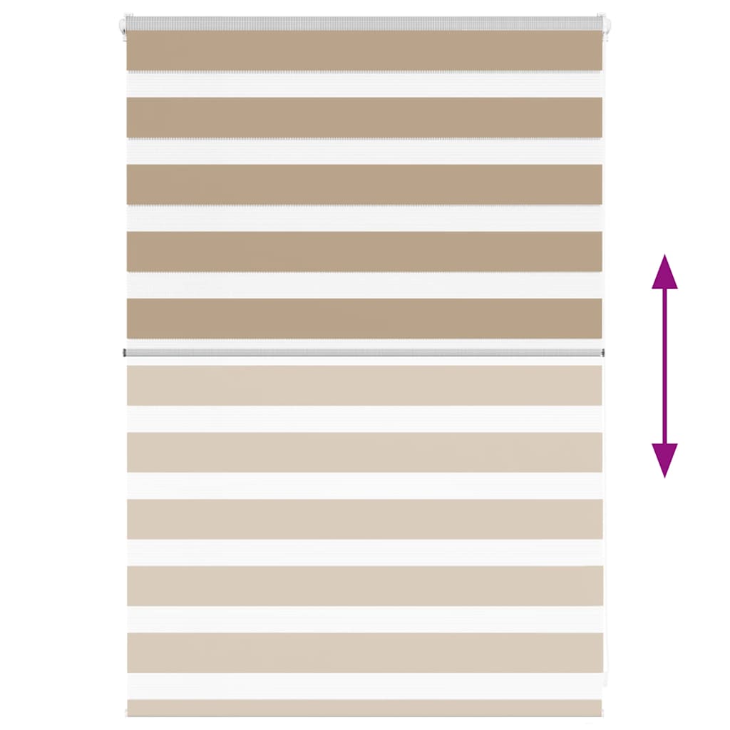 zebragardin sandbrun 105x100 cm stofbredde 100,9 cm polyester