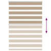 zebragardin sandbrun 105x100 cm stofbredde 100,9 cm polyester