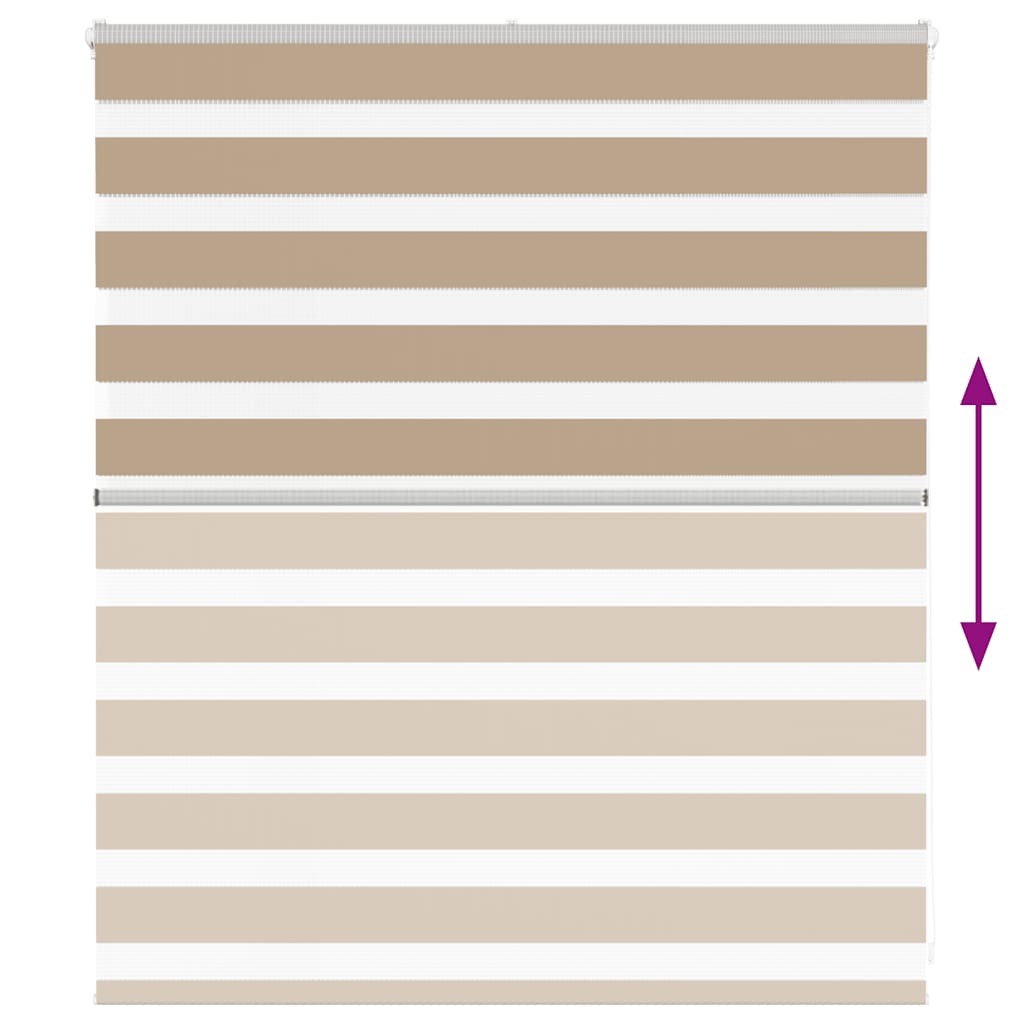 zebragardin sandbrun 120x100 cm stofbredde 115,9 cm polyester