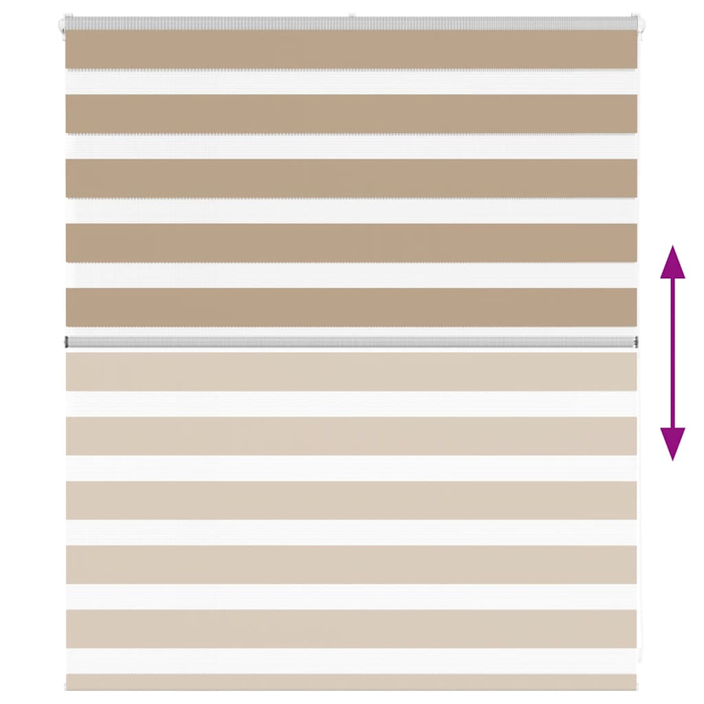 zebragardin sandbrun 125x100 cm stofbredde 120,9 cm polyester