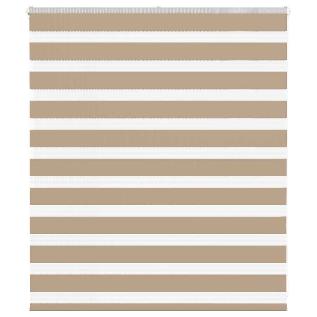 zebragardin sandbrun 135x100 cm stofbredde 130,9 cm polyester