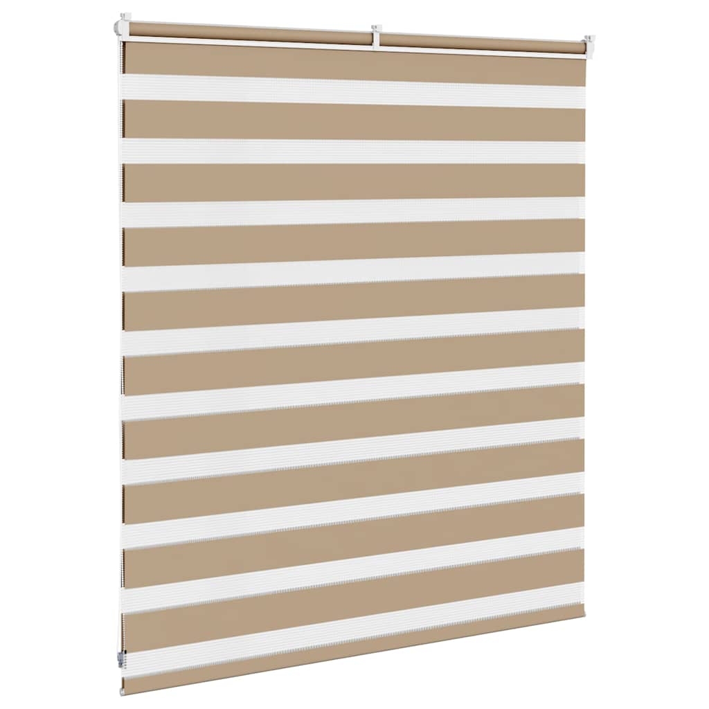 zebragardin sandbrun 135x100 cm stofbredde 130,9 cm polyester