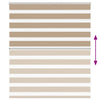 zebragardin sandbrun 135x100 cm stofbredde 130,9 cm polyester
