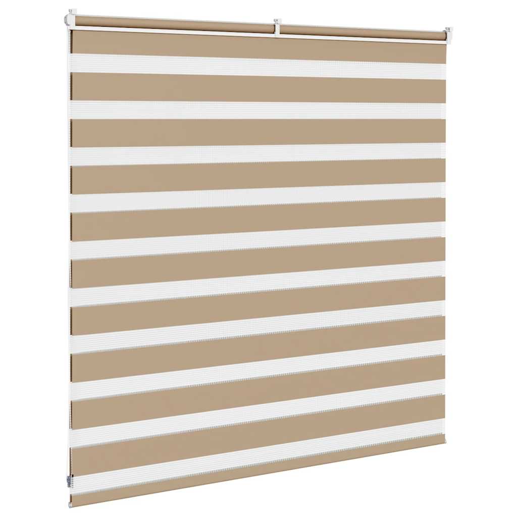 zebragardin sandbrun 140x100 cm stofbredde 135,9 cm polyester
