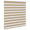 zebragardin sandbrun 140x100 cm stofbredde 135,9 cm polyester