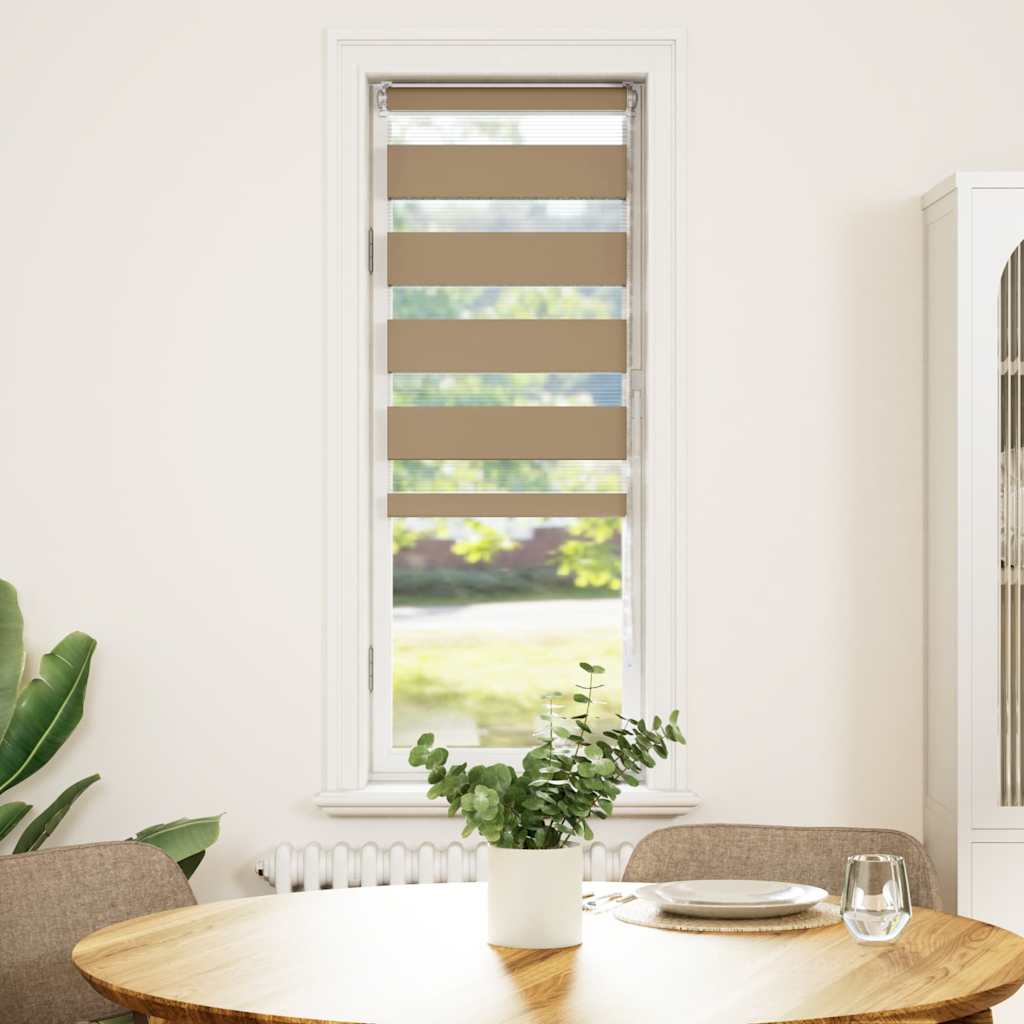 zebragardin sandbrun 50x150 cm stofbredde 45,9 cm polyester