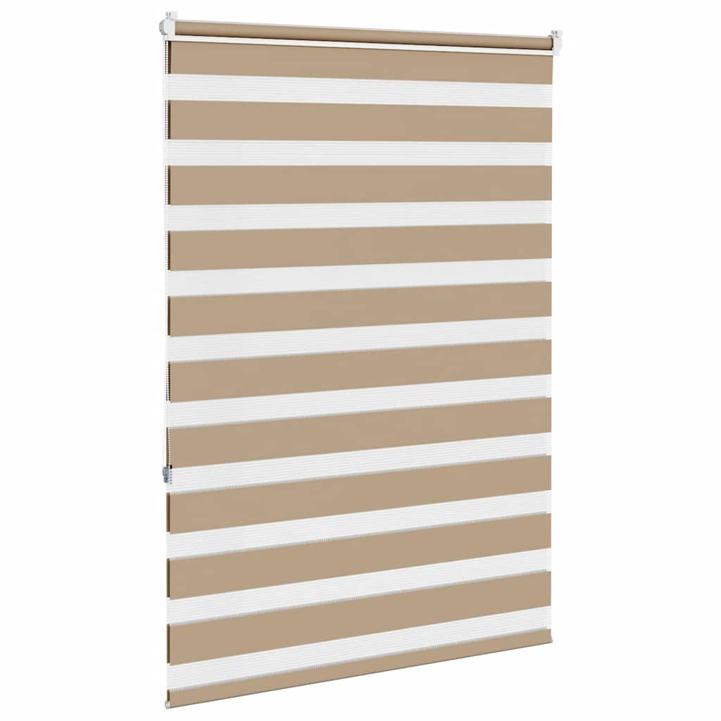 zebragardin sandbrun 95x150 cm stofbredde 90,9 cm polyester