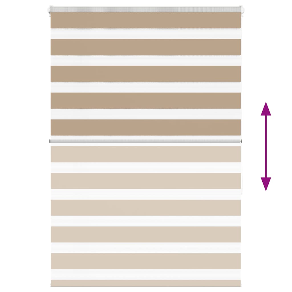 zebragardin sandbrun 95x150 cm stofbredde 90,9 cm polyester